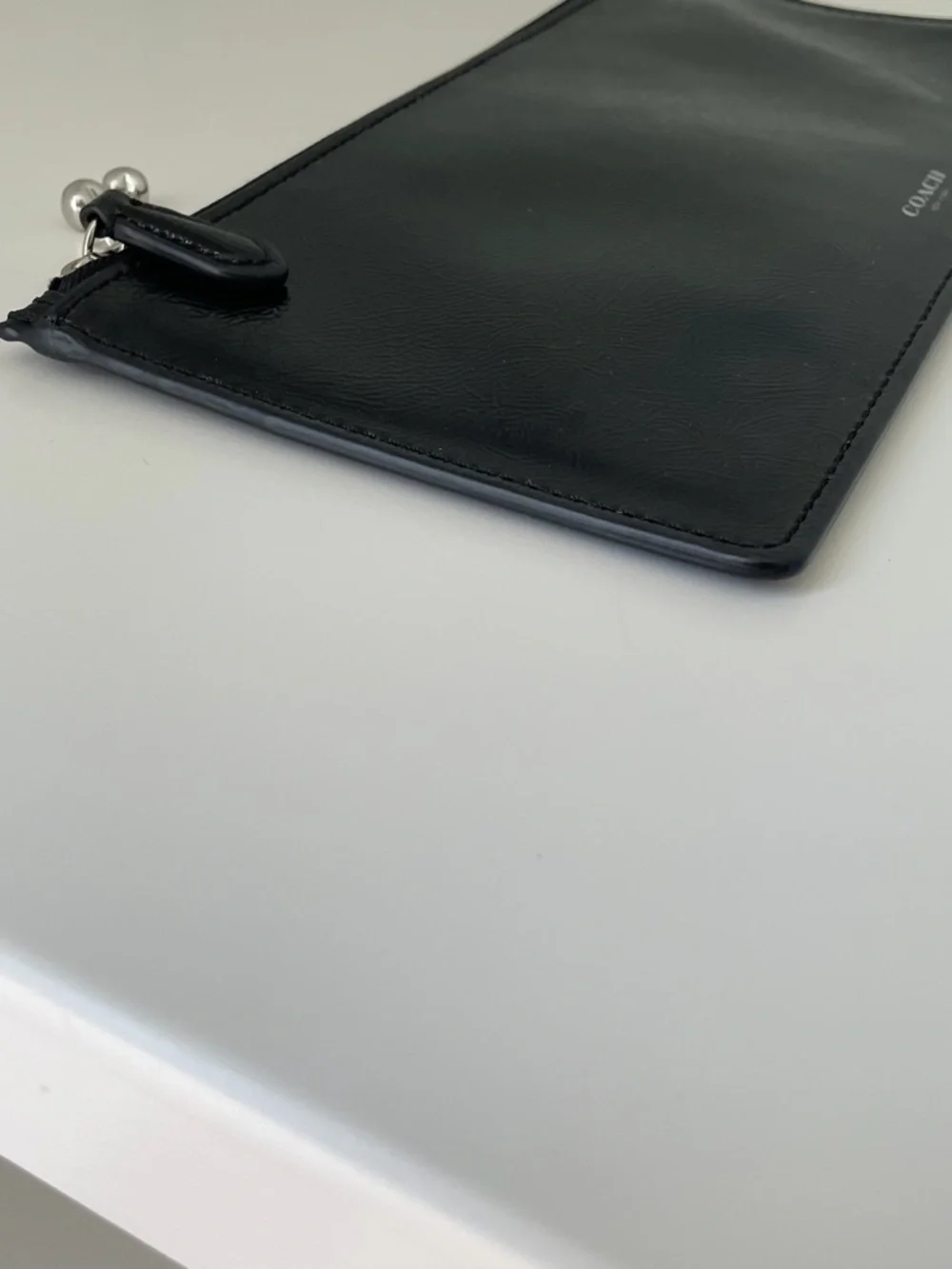 Coach Black Patent Pouch